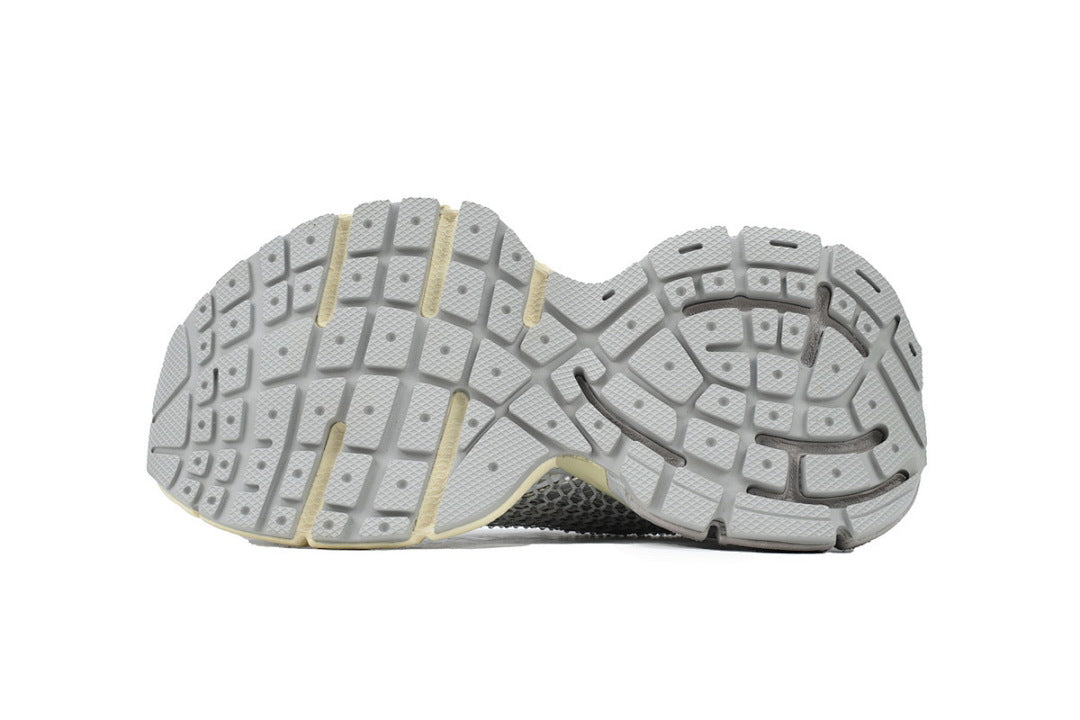 Balenciaga 3XL Fishnet Rhinestone Sneakers Off-White Chunky Running Shoes
