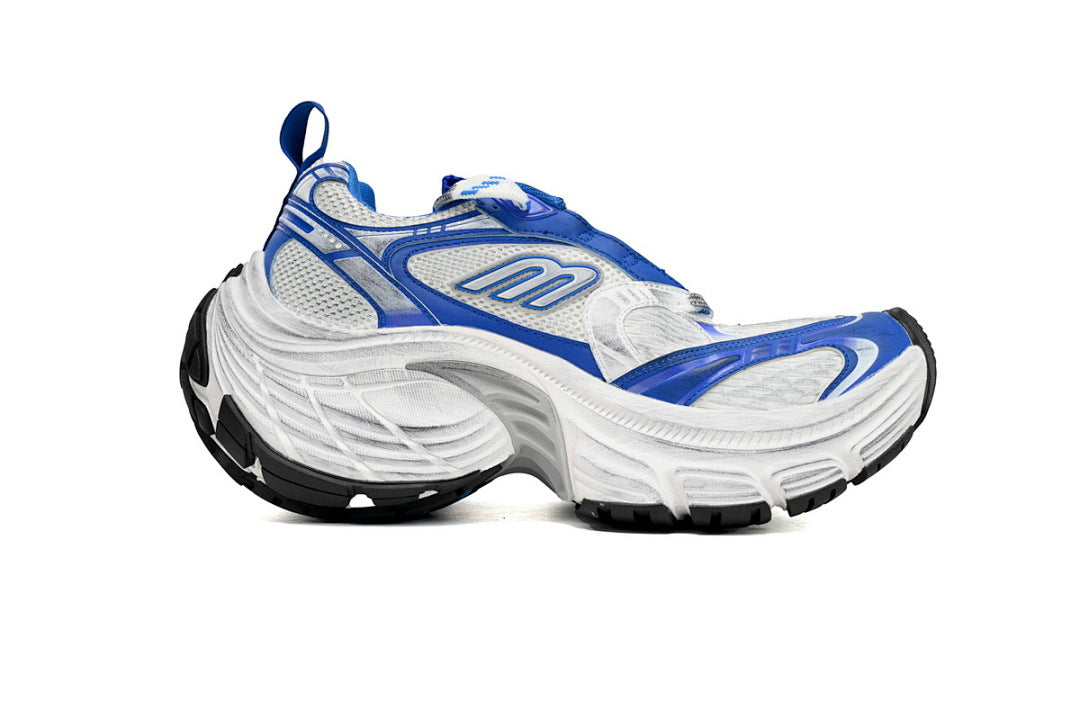 Balenciaga 10XL White Blue Chunky Sneakers