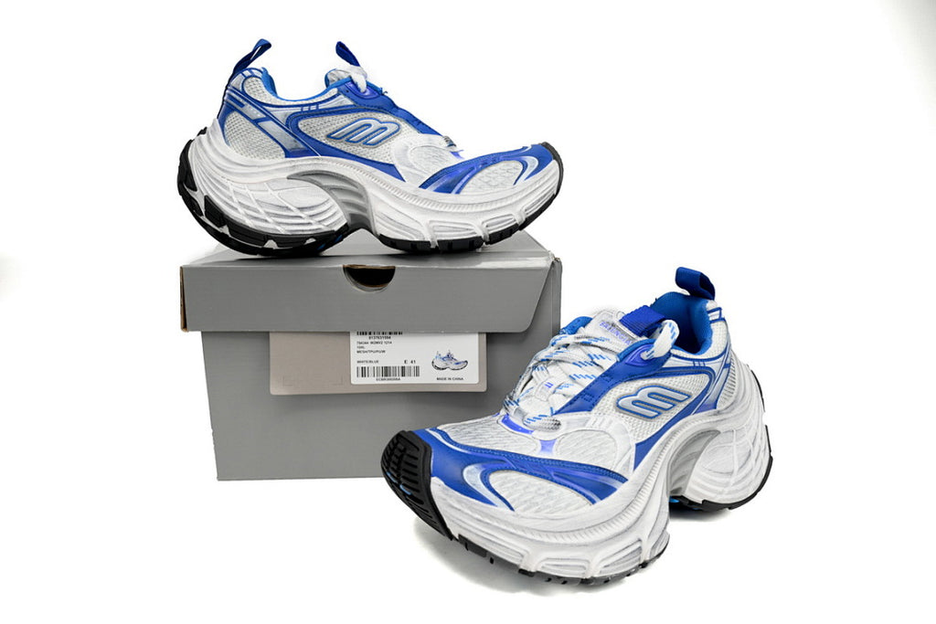 Balenciaga 10XL White Blue Chunky Sneakers
