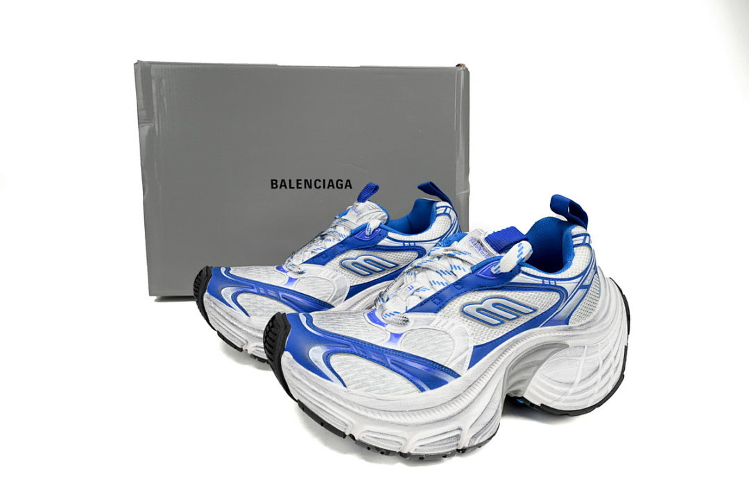 Balenciaga 10XL White Blue Chunky Sneakers