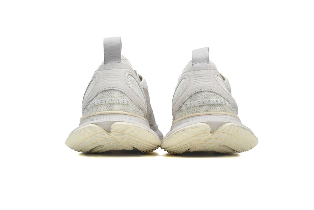 Balenciaga Circuit Lace-up Low Top Street Sneakers Off White
