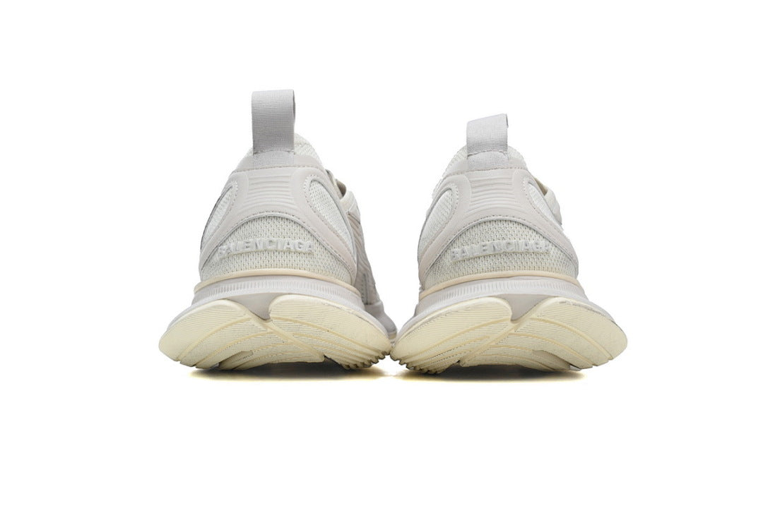 Balenciaga Circuit Lace-up Low Top Street Sneakers Off White
