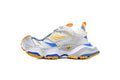 Balenciaga 10XL White Navy Blue Yellow Chunky Sneakers