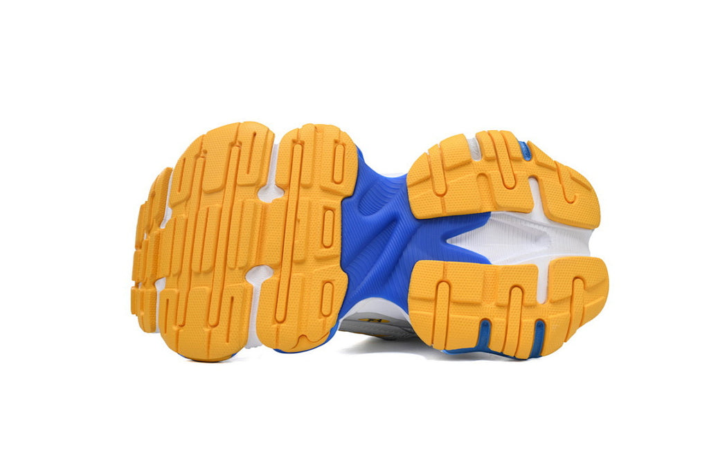 Balenciaga 10XL White Navy Blue Yellow Chunky Sneakers