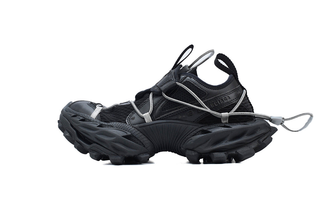 Balenciaga Hike Sneaker Black Mesh Chunky Hiking Shoes