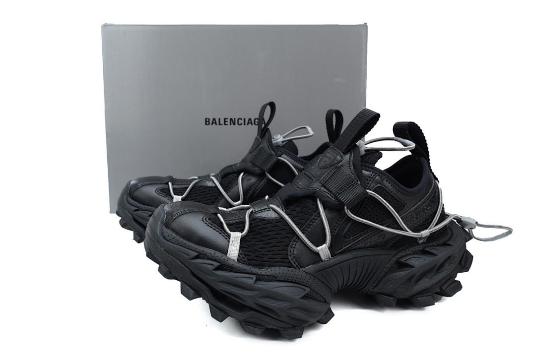 Balenciaga Hike Sneaker Black Mesh Chunky Hiking Shoes