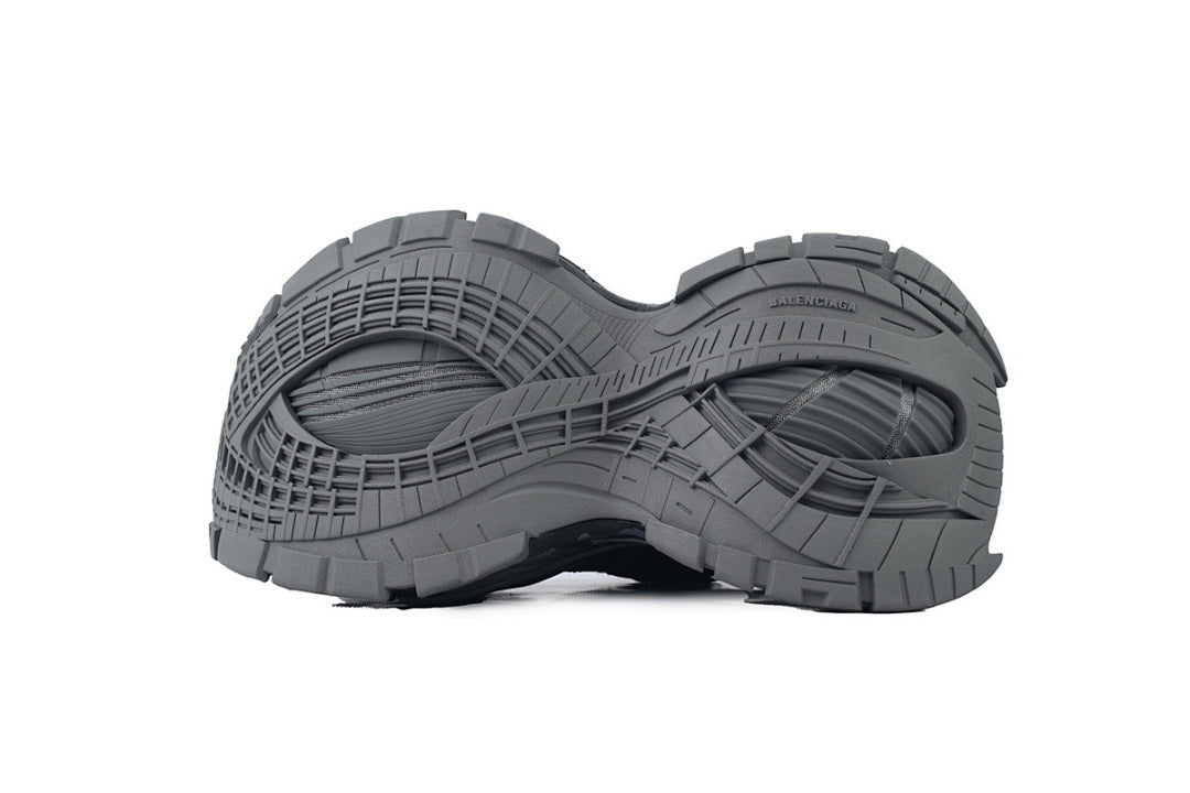 Balenciaga Mesh Chunky Trainers Black Grey