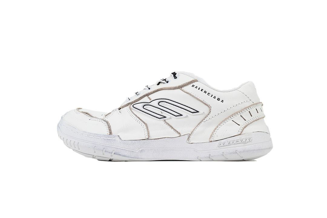Balenciaga Hamptons Sneaker White Worn Effect Skate Shoes