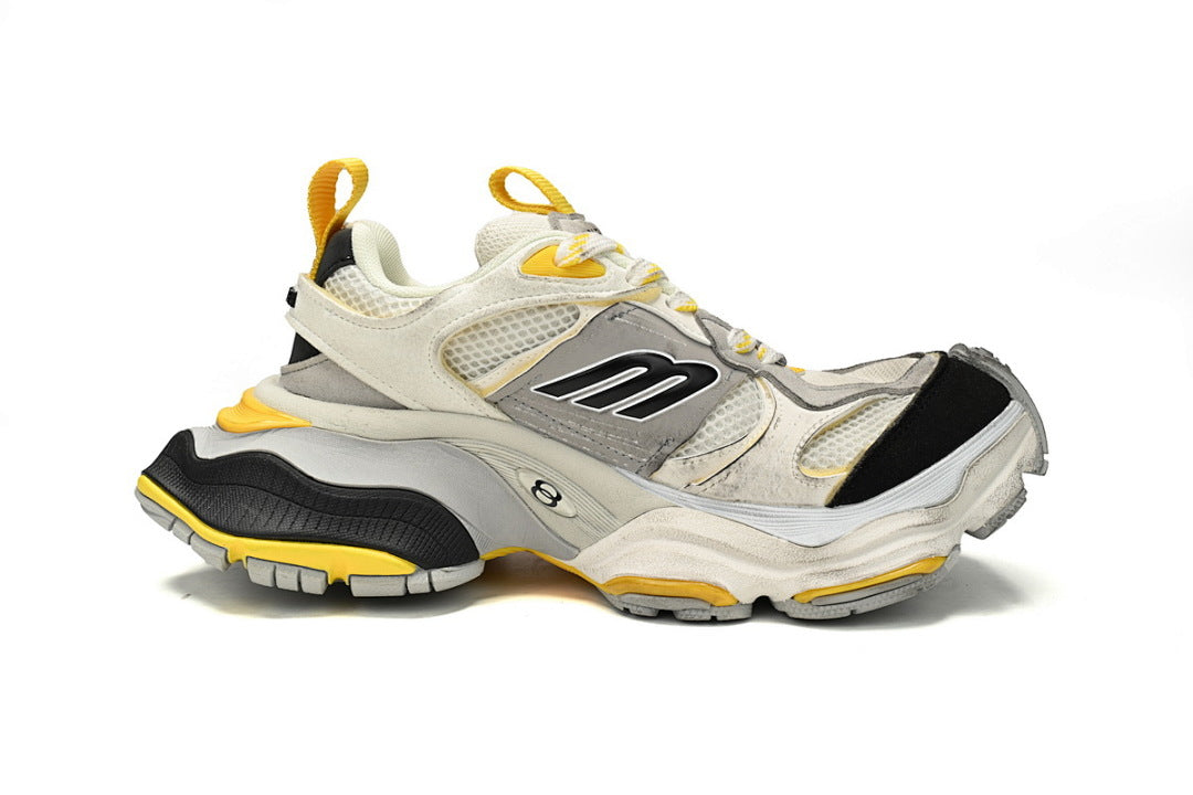 Balenciaga 10XL White Grey Black Yellow Chunky Sneakers