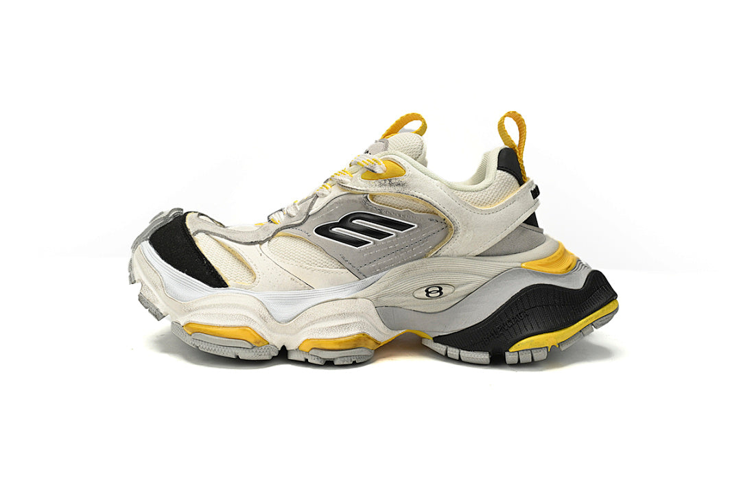 Balenciaga 10XL White Grey Black Yellow Chunky Sneakers