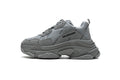 Balenciaga Triple S Sneaker Grey Allover Black Logo Chunky Dad Shoes For Men Women