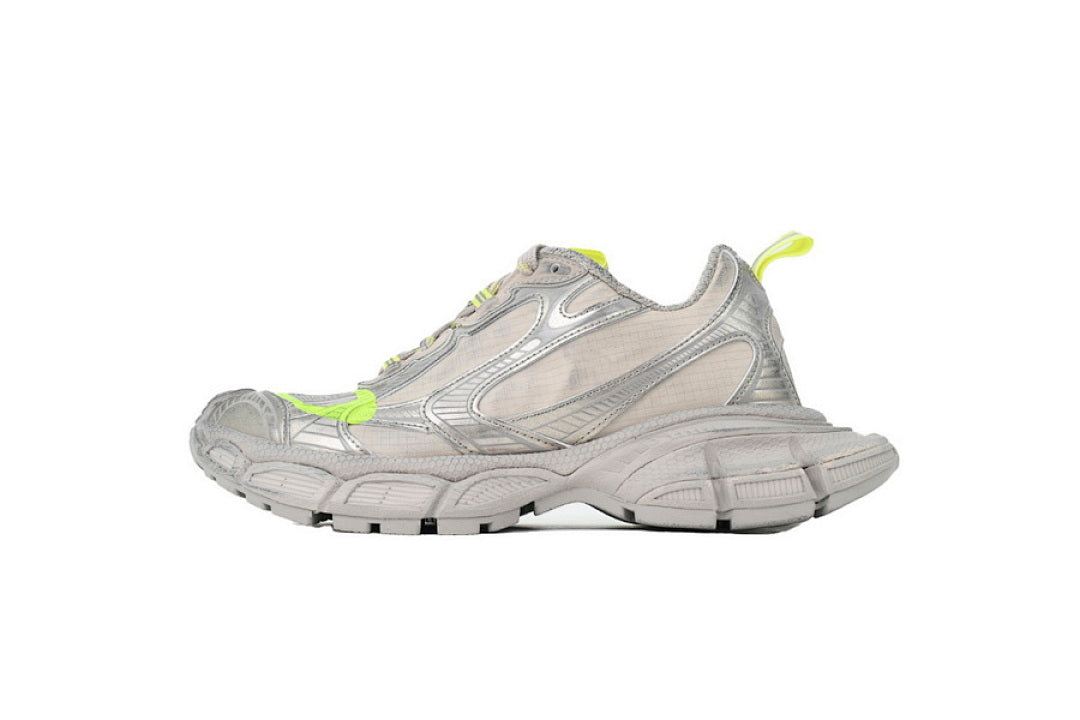 Balenciaga Runner Sneaker Silver Neon Yellow