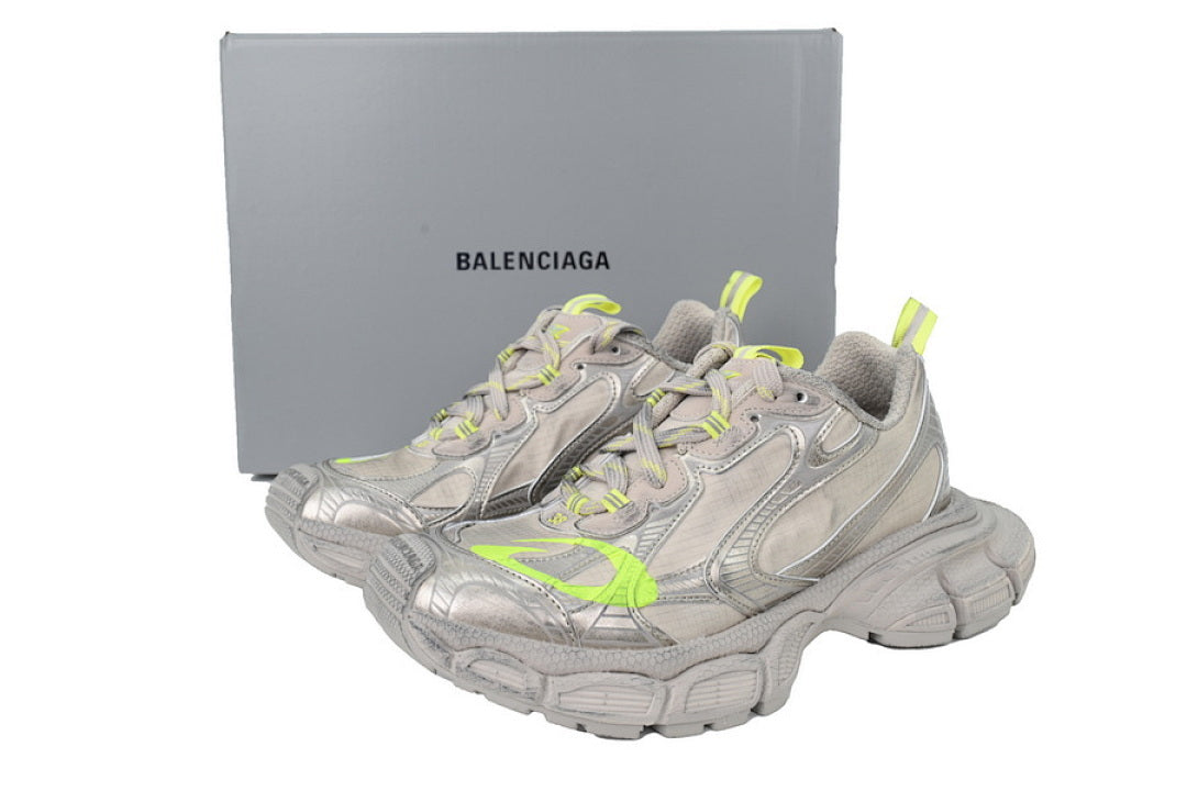 Balenciaga Runner Sneaker Silver Neon Yellow