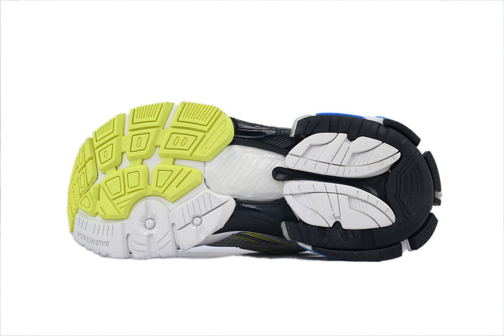 Balenciaga Runner Sneaker White Blue Yellow Mesh Chunky Running Shoes