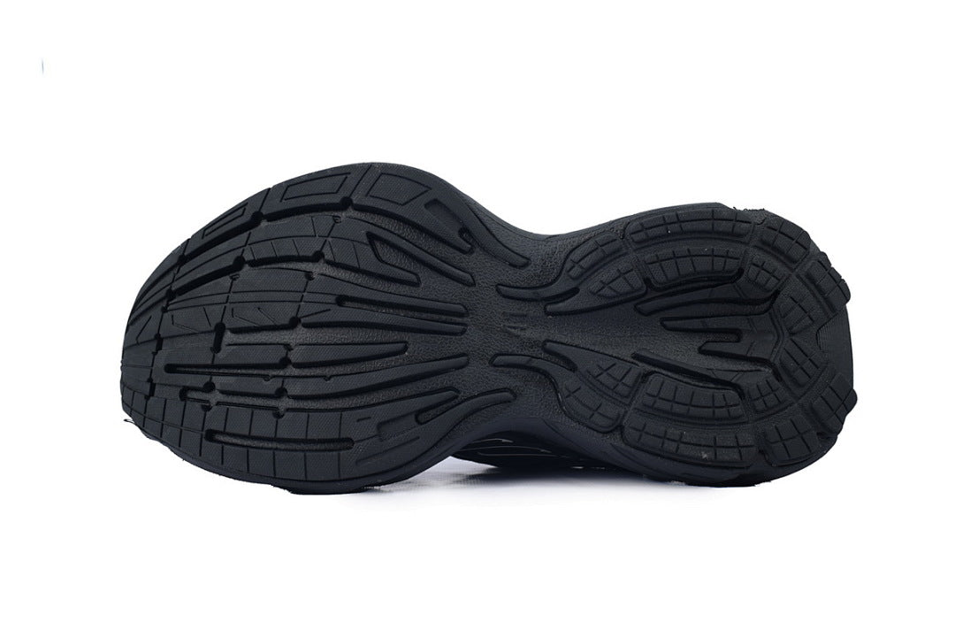 Balenciaga Monday Sneaker Black Leather Chunky Running Shoes