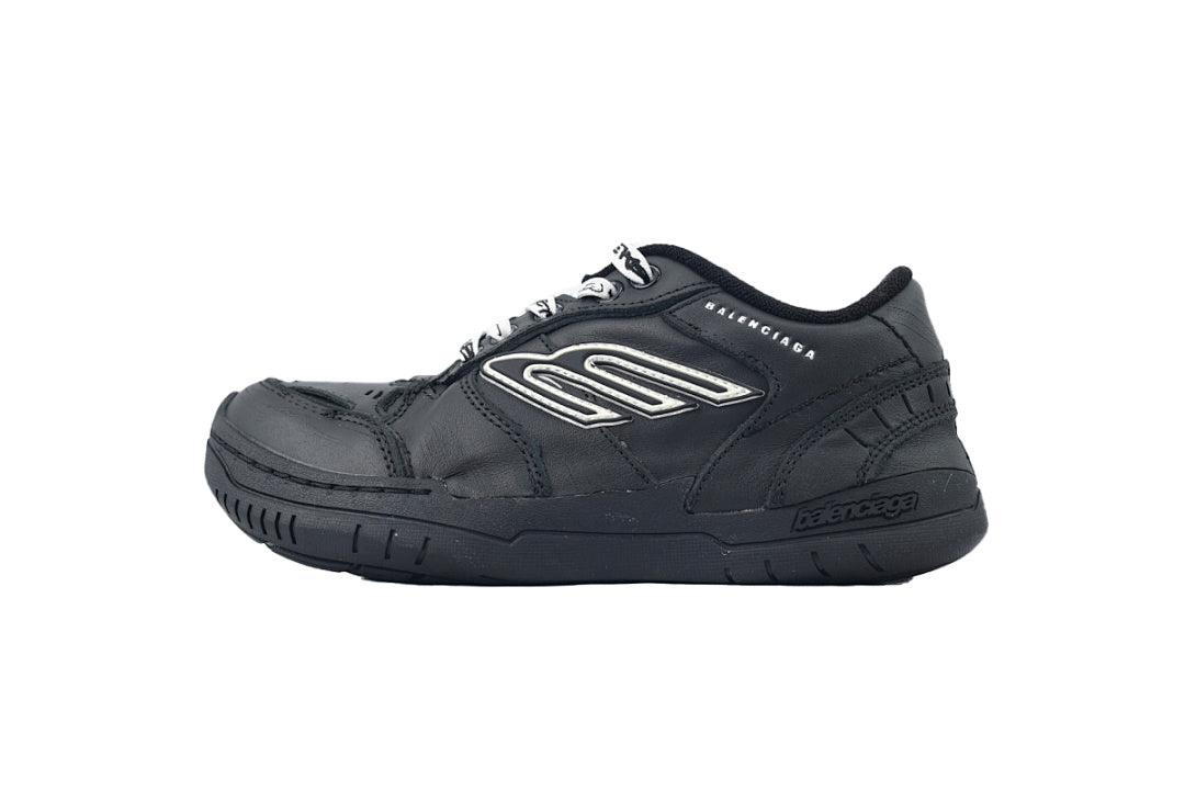 Balenciaga Hamptons Sneaker Black Worn Effect Skate Shoes