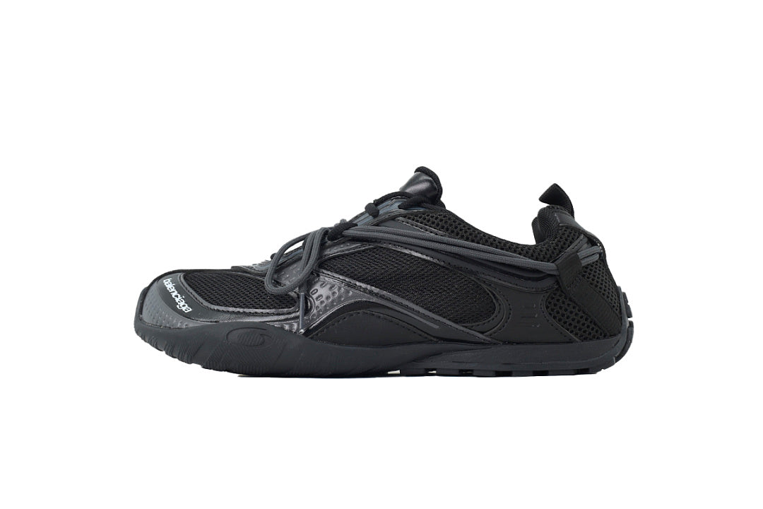 Balenciaga Radar Low Top Techwear Sneakers Triple Black Grey