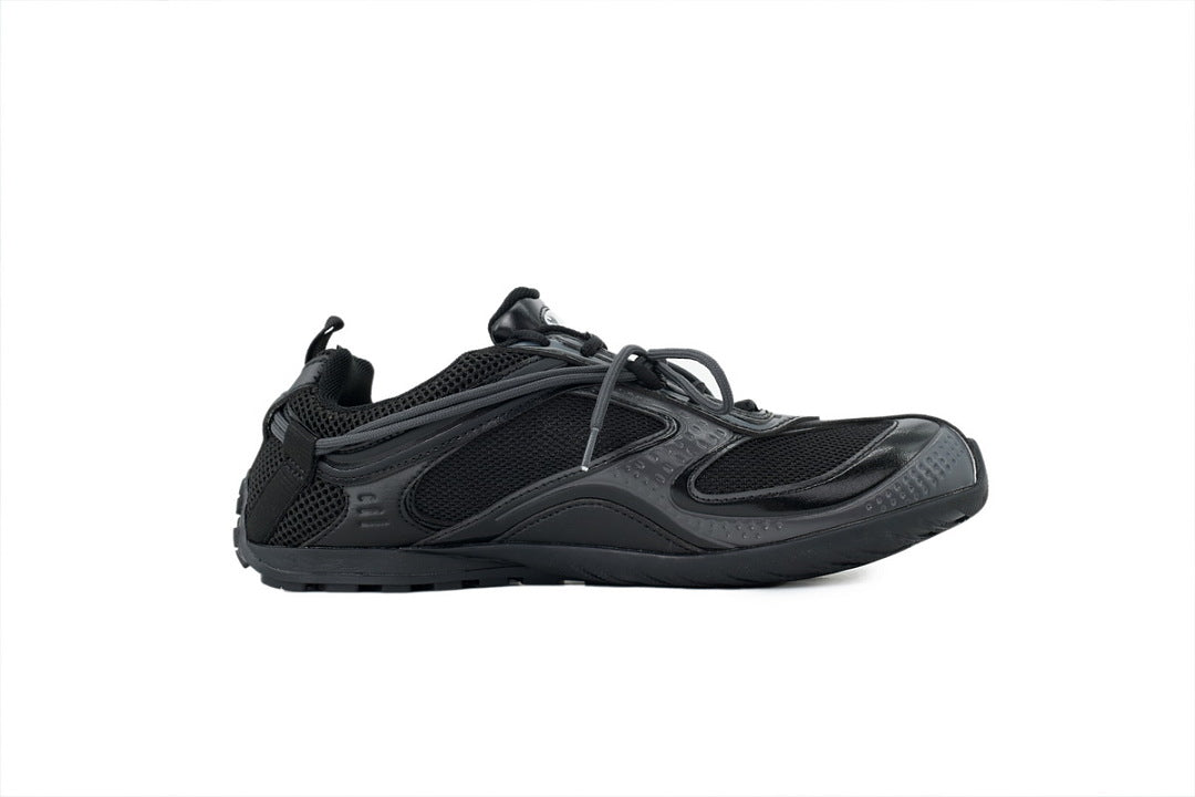 Balenciaga Radar Low Top Techwear Sneakers Triple Black Grey