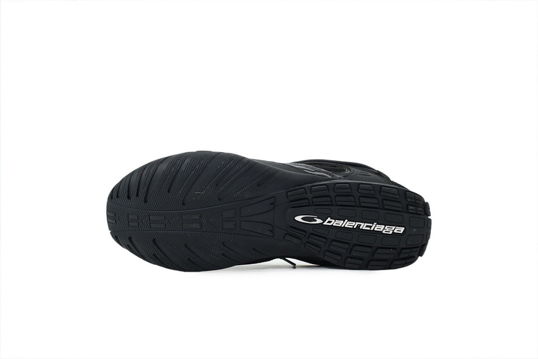 Balenciaga Radar Low Top Techwear Sneakers Triple Black Grey