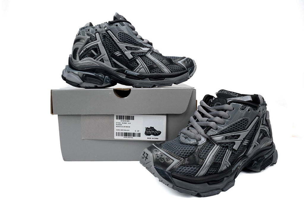 Balenciaga Runner Sneakers Grey Black