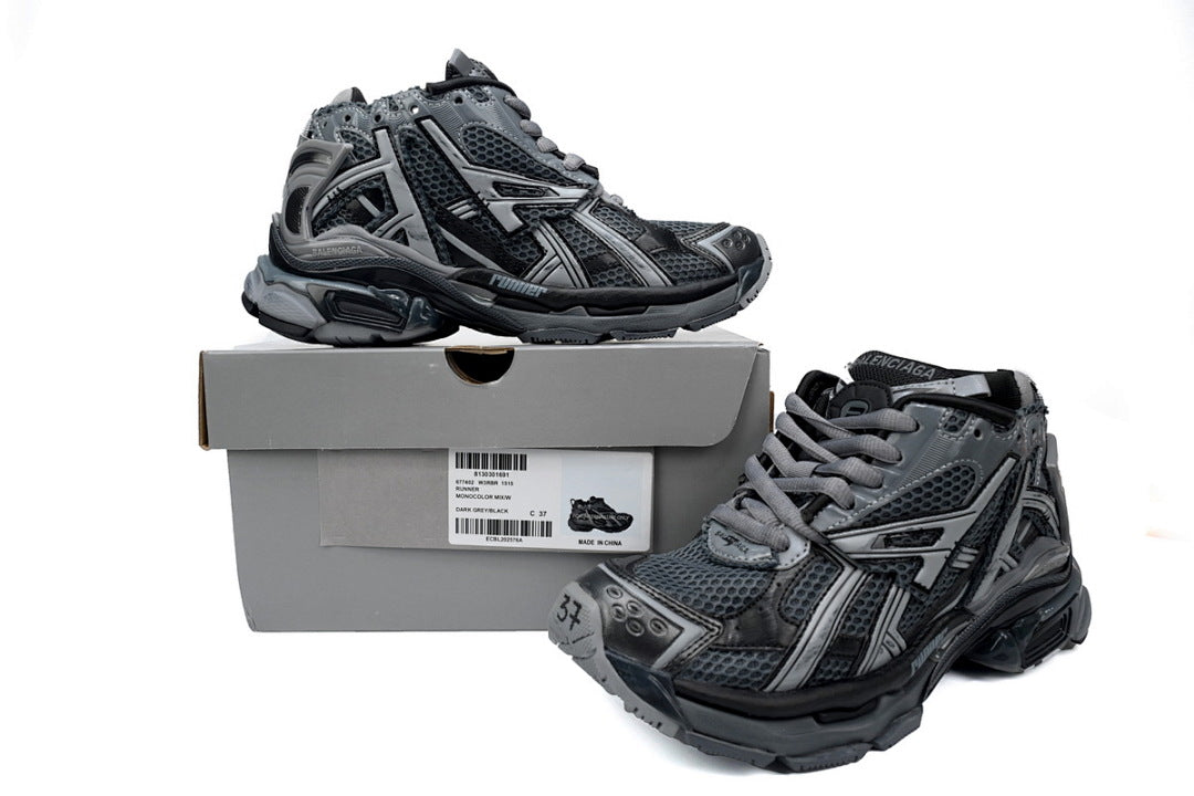 Balenciaga Runner Sneakers Grey Black