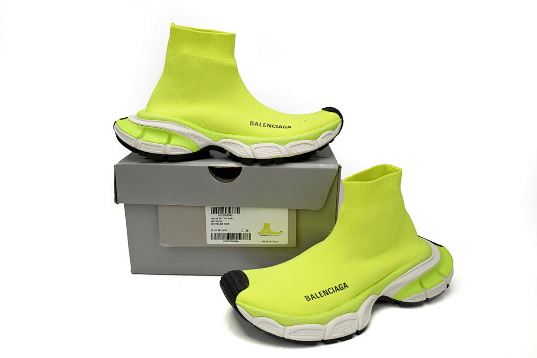 Balenciaga 3XL Sock Sneakers Fluorescent Yellow