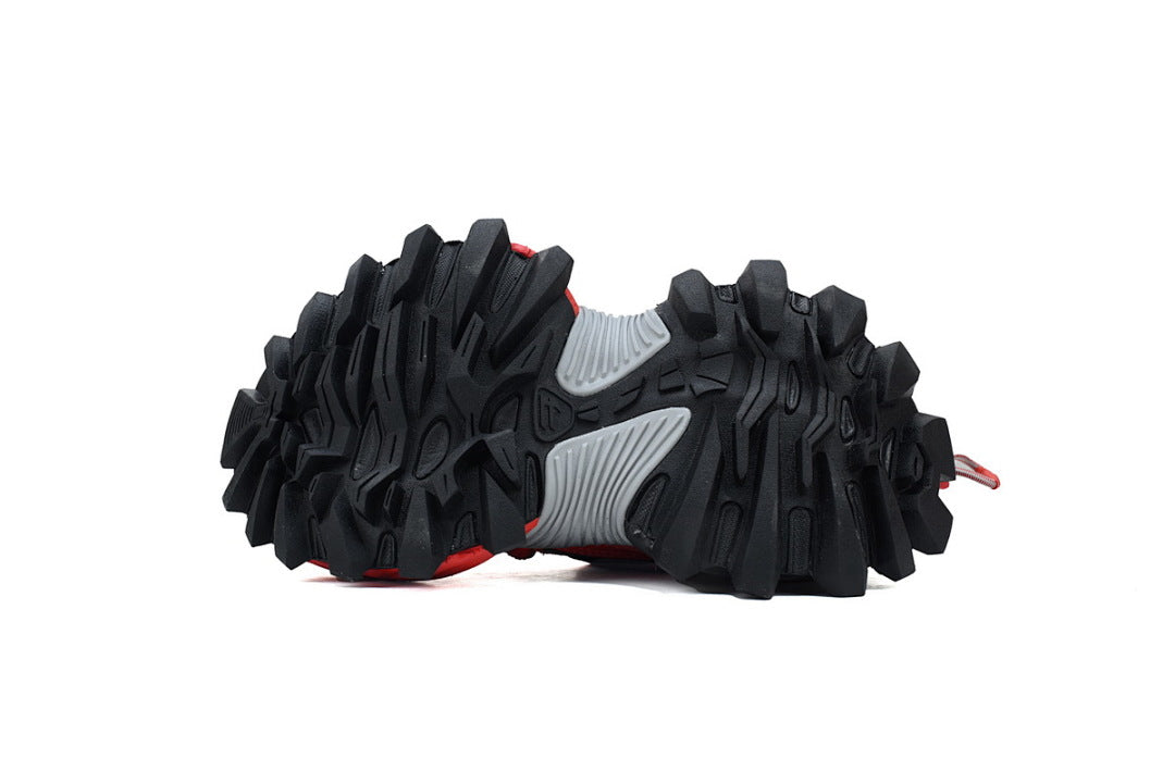 Balenciaga Hike Sneaker Red Black Mesh Chunky Hiking Shoes