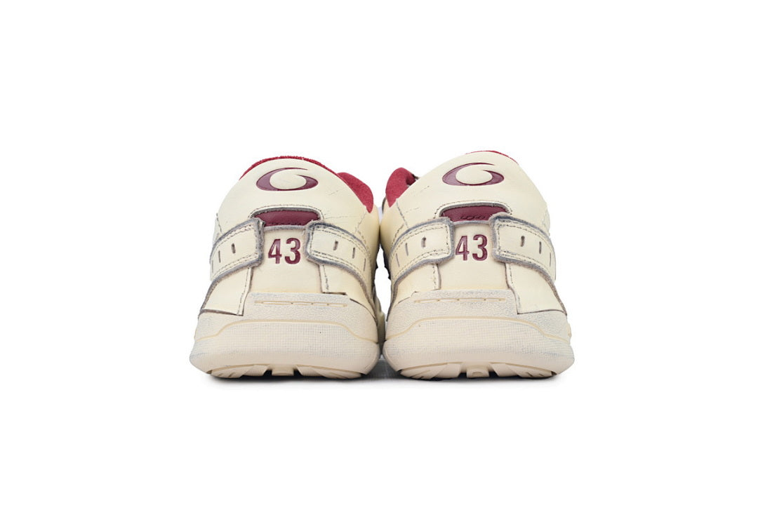Balenciaga Hamptons Sneaker Off White Red Worn Effect Skate Shoes