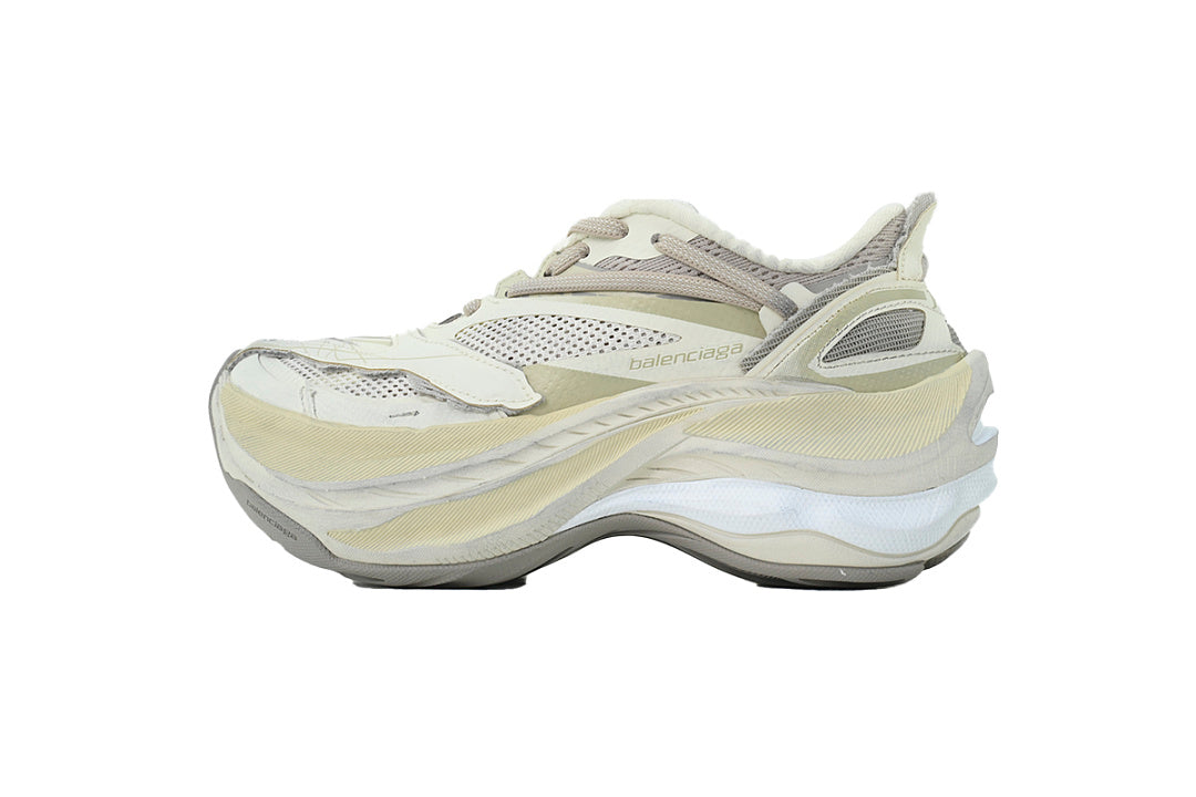 Balenciaga Jet Sneaker Beige Cream Mesh Chunky Running Shoes