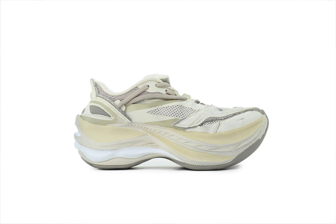 Balenciaga Jet Sneaker Beige Cream Mesh Chunky Running Shoes