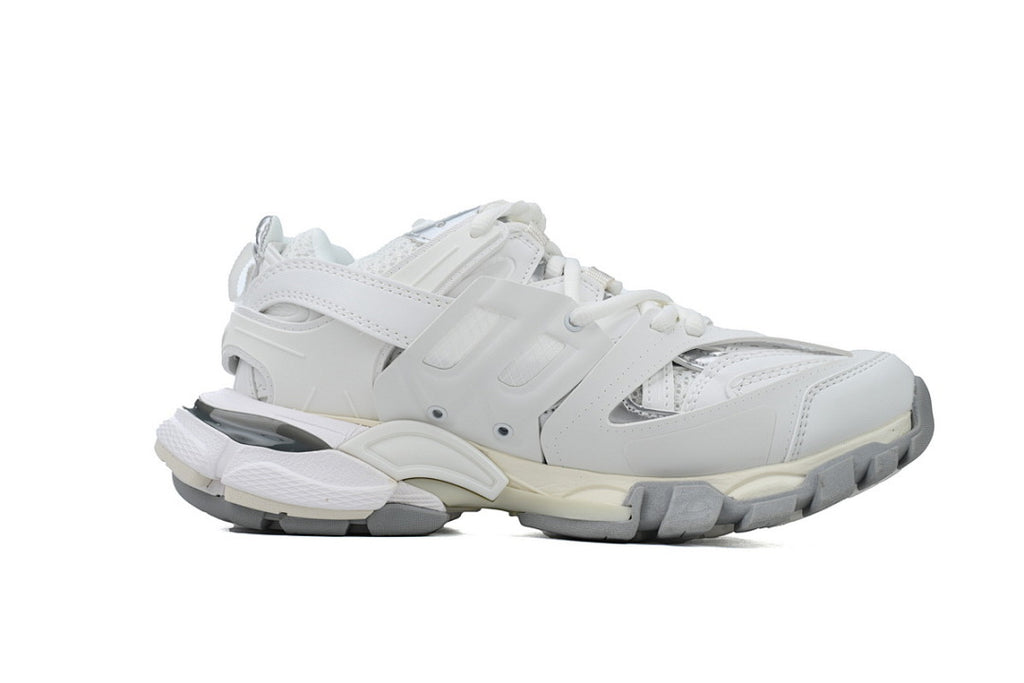Balenciaga Track White Silver Cage Chunky Sneakers