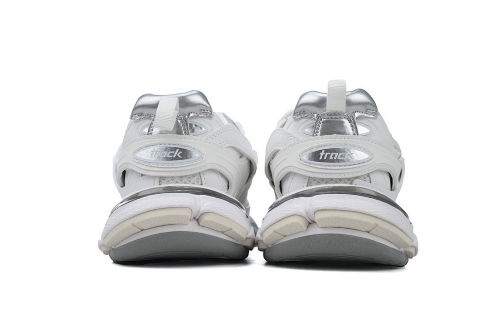 Balenciaga Track White Silver Cage Chunky Sneakers
