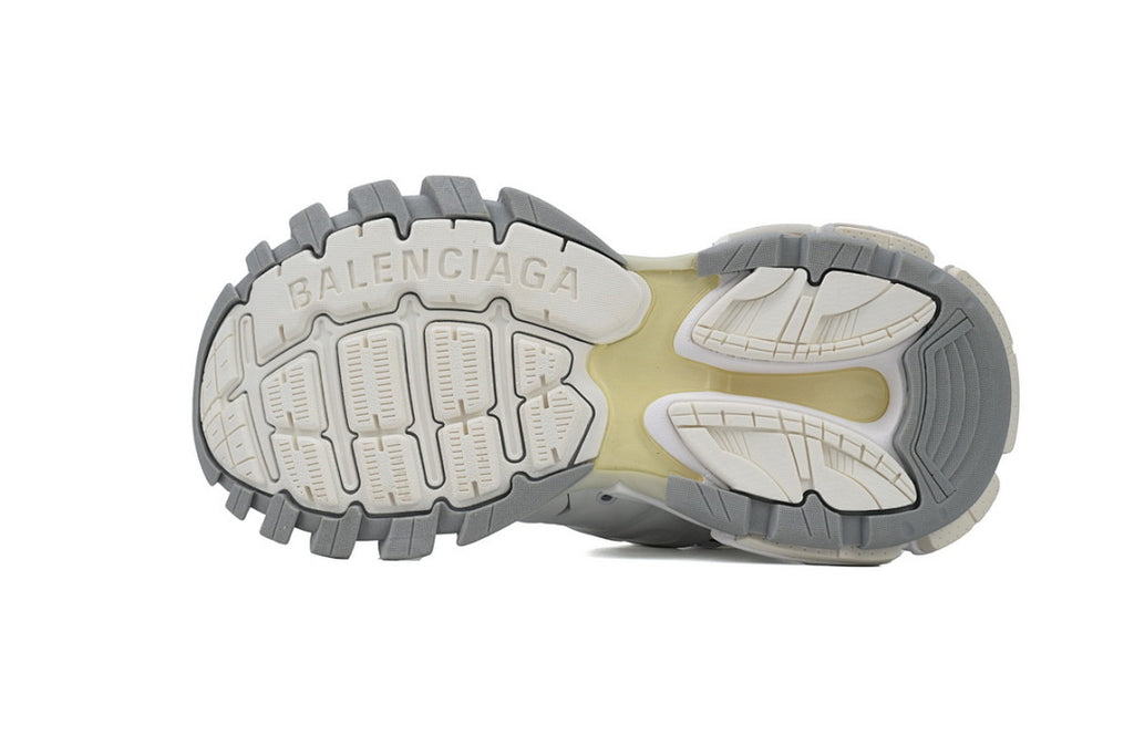 Balenciaga Track White Silver Cage Chunky Sneakers