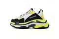 Balenciaga Triple S Sneaker White Black Neon Yellow Chunky Dad Shoes For Men Women