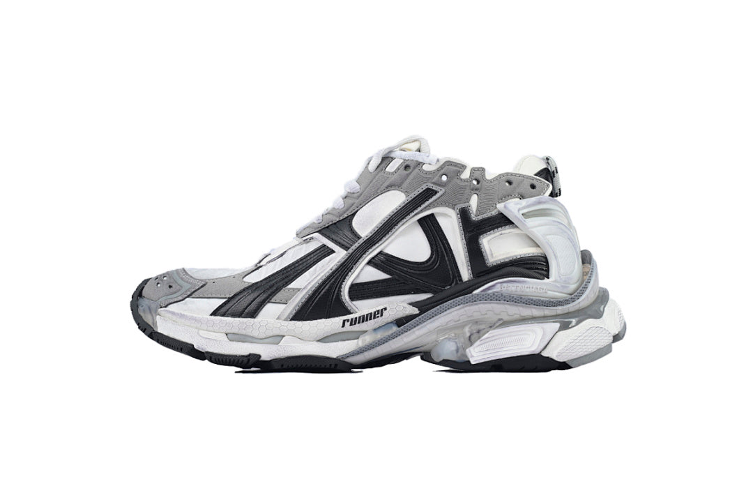 Balenciaga Runner Sneaker Grey White Black Mesh Chunky Running Shoes