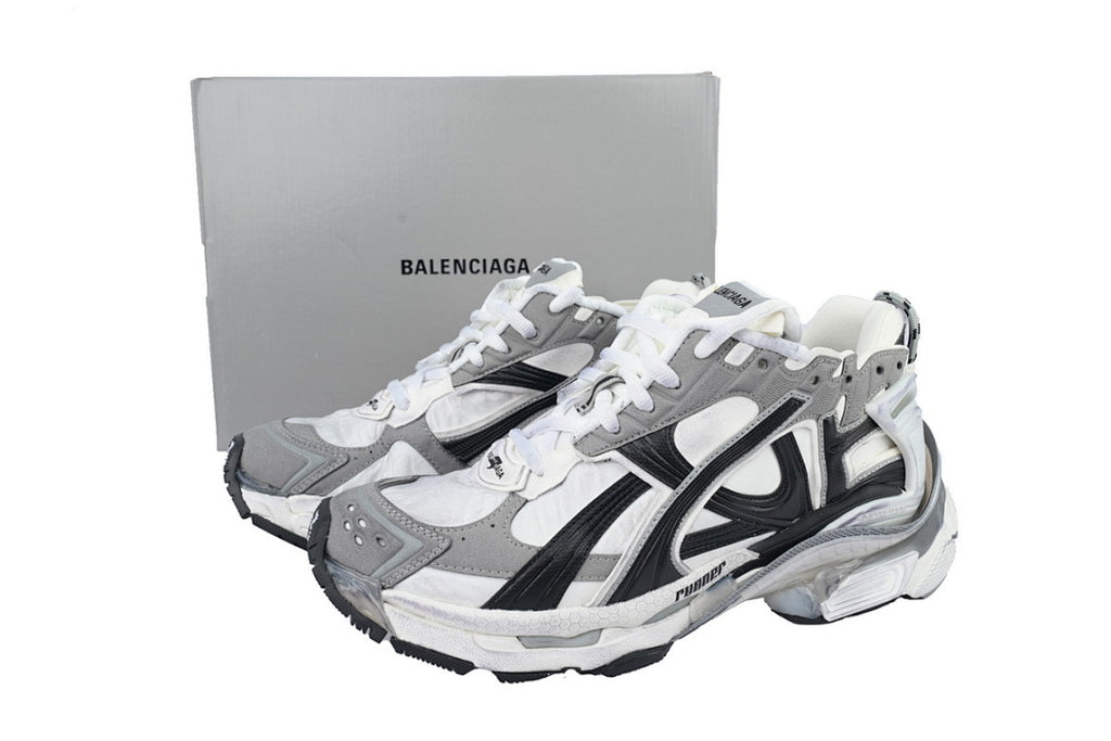 Balenciaga Runner Sneaker Grey White Black Mesh Chunky Running Shoes