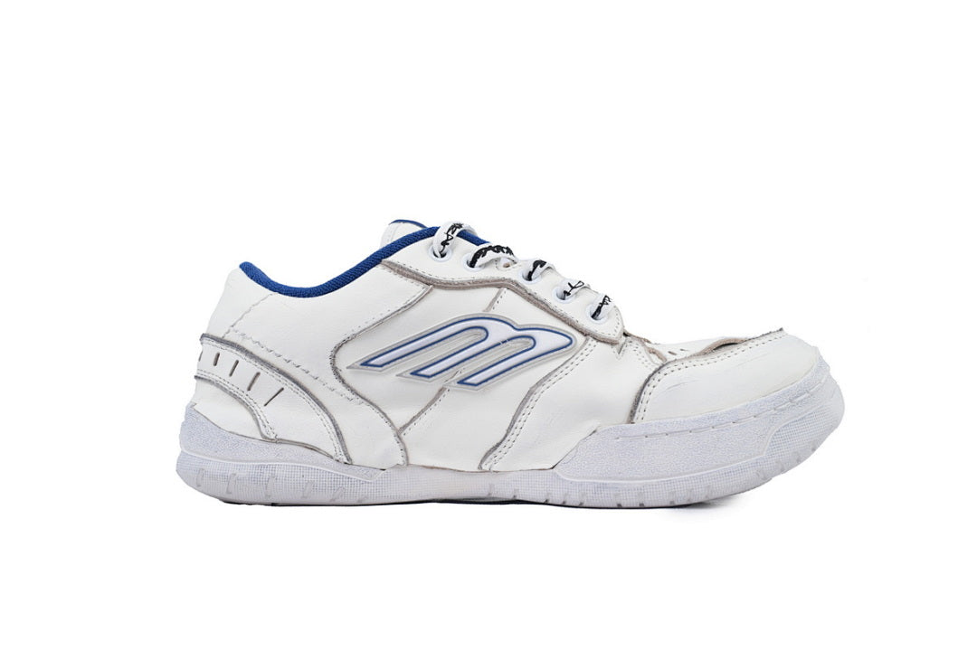 Balenciaga Hamptons Sneaker White Blue Worn Effect Skate Shoes