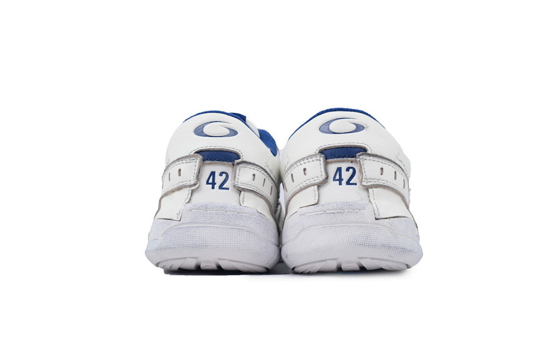 Balenciaga Hamptons Sneaker White Blue Worn Effect Skate Shoes