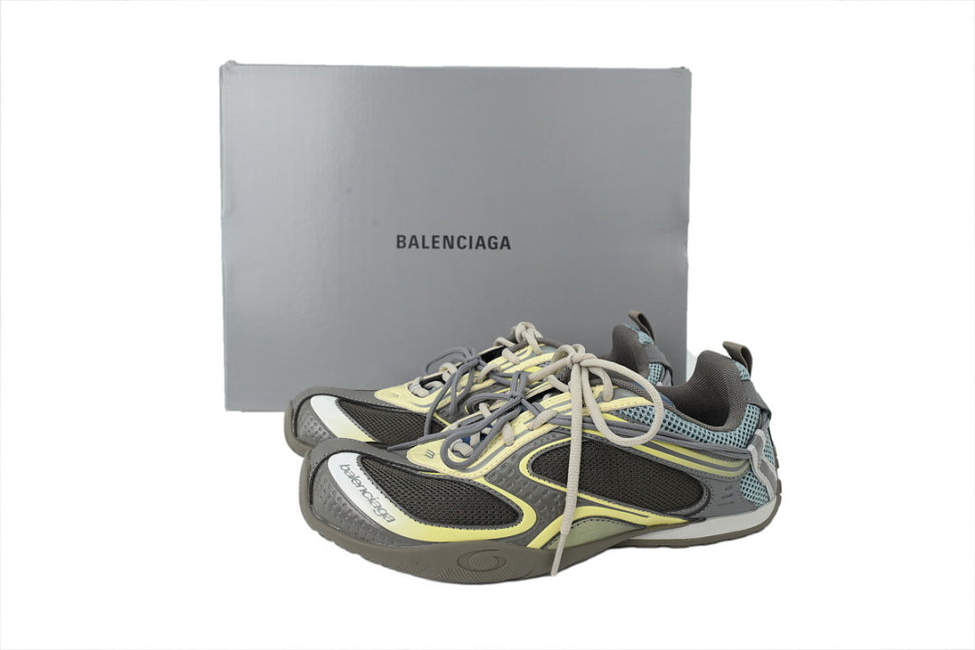 Balenciaga Radar Sneakers Grey Yellow Blue Unisex Low Top Trainers