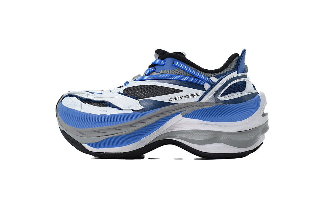 Balenciaga Jet Sneaker White Blue Black Mesh Chunky Running Shoes