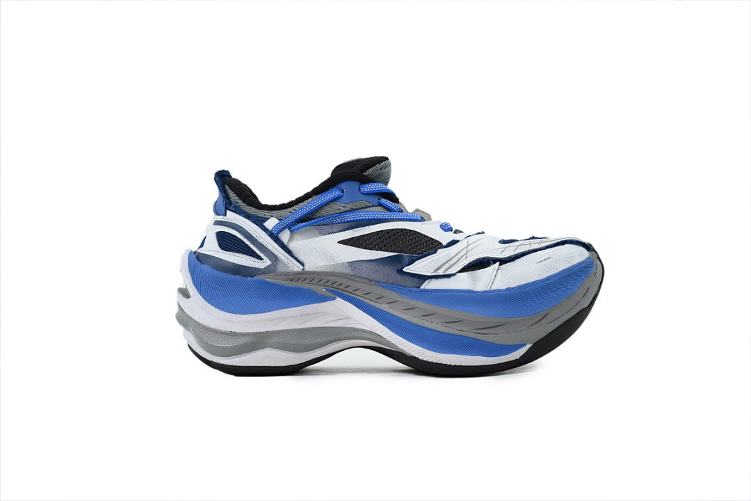 Balenciaga Jet Sneaker White Blue Black Mesh Chunky Running Shoes