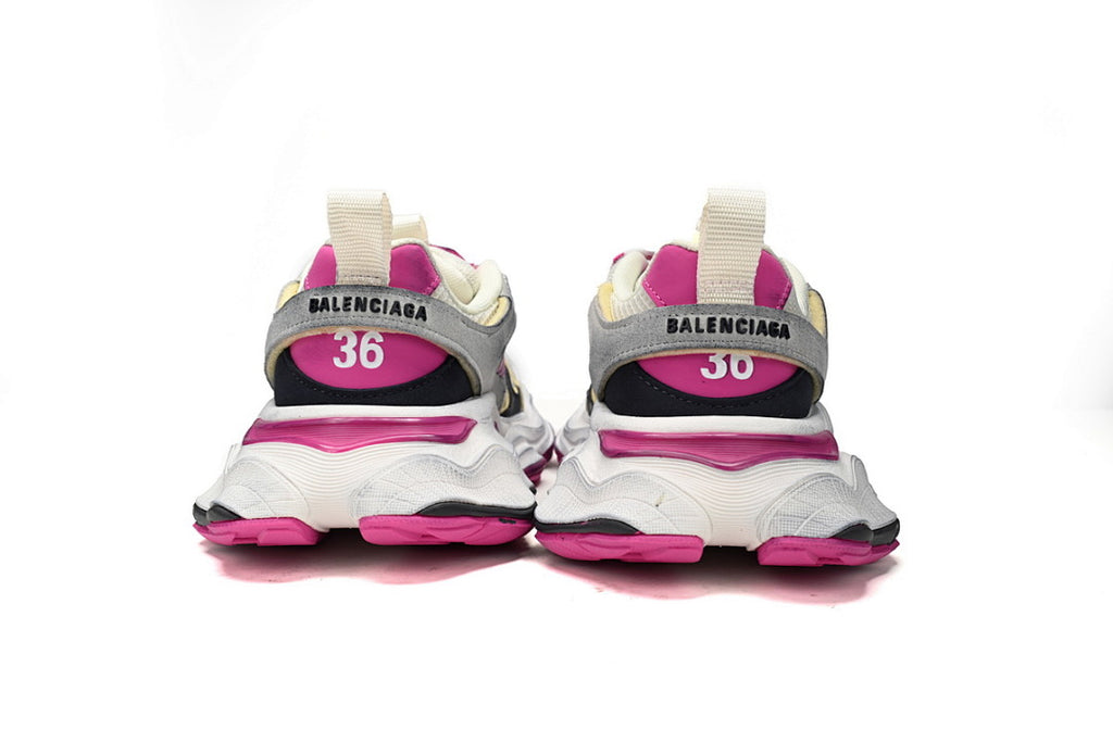 Balenciaga 10XL White Grey Fuchsia Pink Chunky Sneakers
