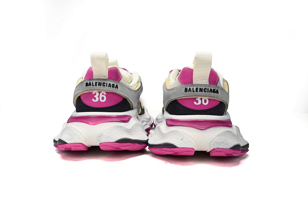 Balenciaga 10XL White Grey Fuchsia Pink Chunky Sneakers