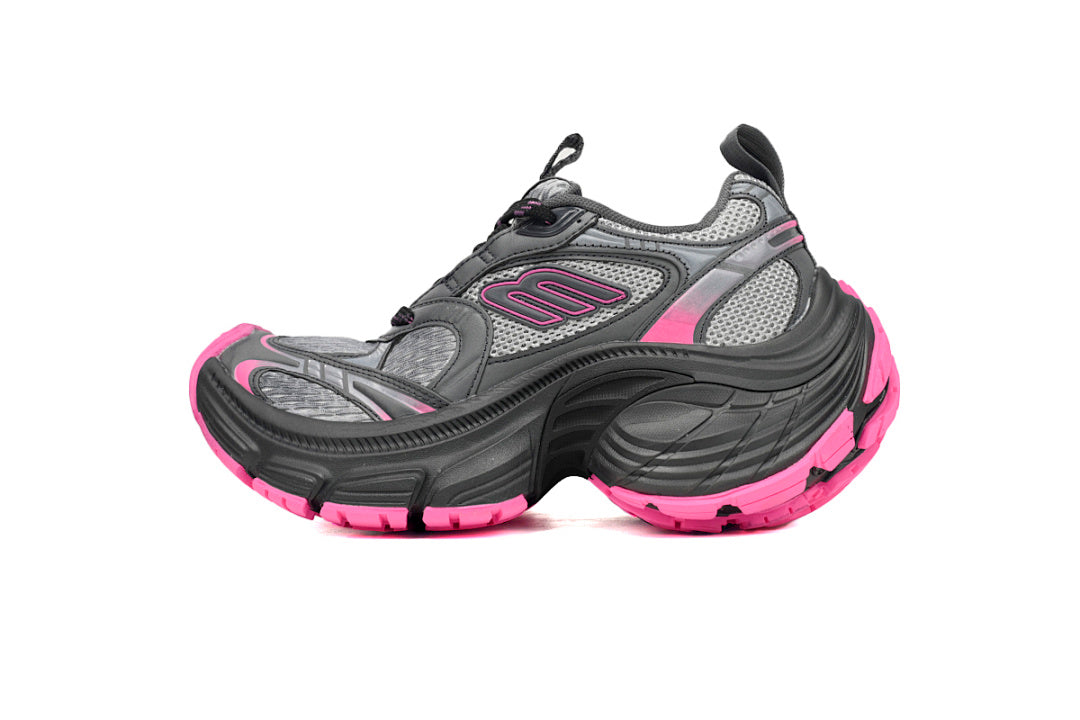 Balenciaga 10XL Black Grey Hot Pink Chunky Sneakers