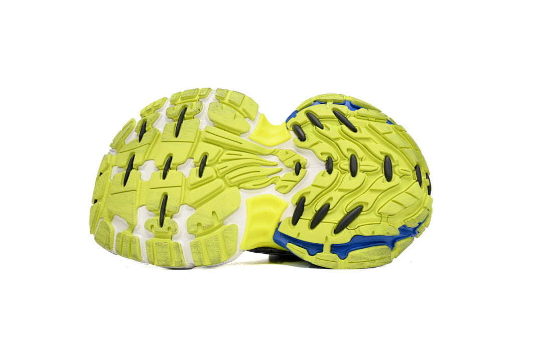 Balenciaga 10XL White Blue Lime Green Chunky Sneakers
