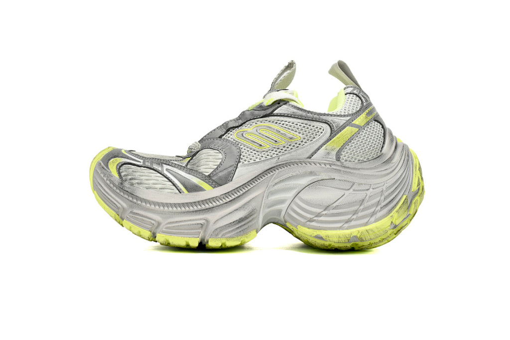 Balenciaga 10XL Grey Lime Chunky Sneakers