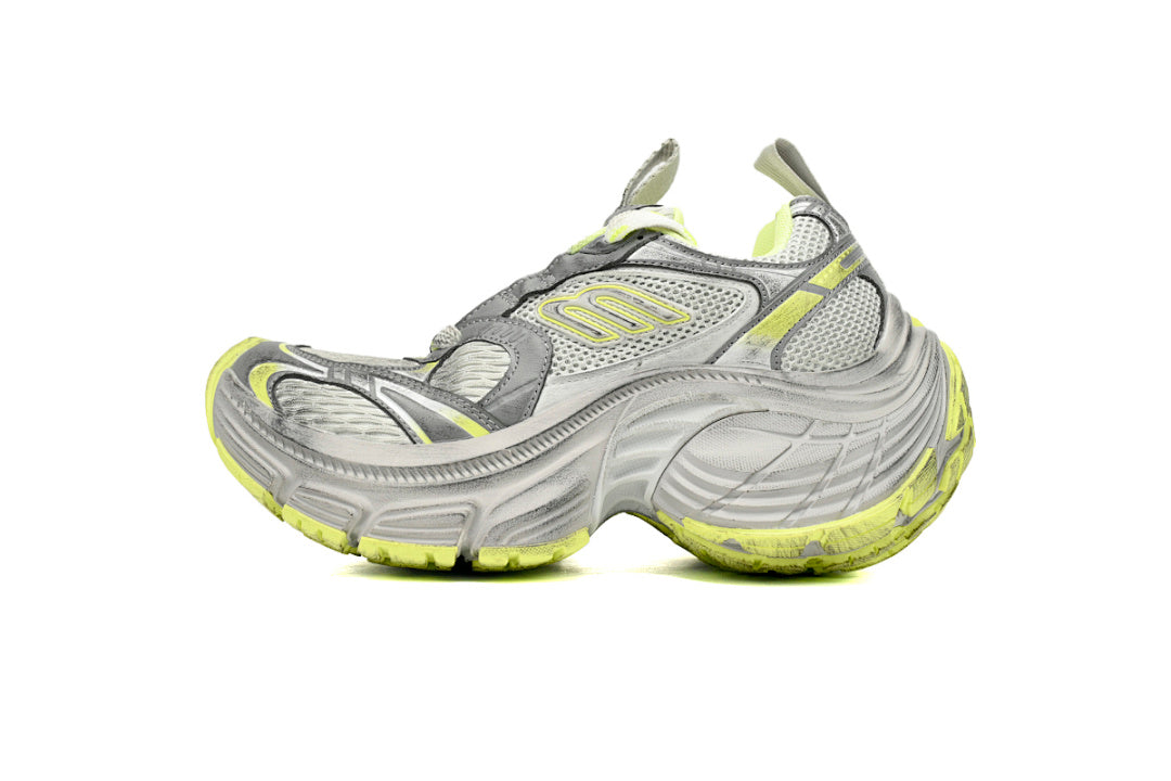 Balenciaga 10XL Grey Lime Chunky Sneakers