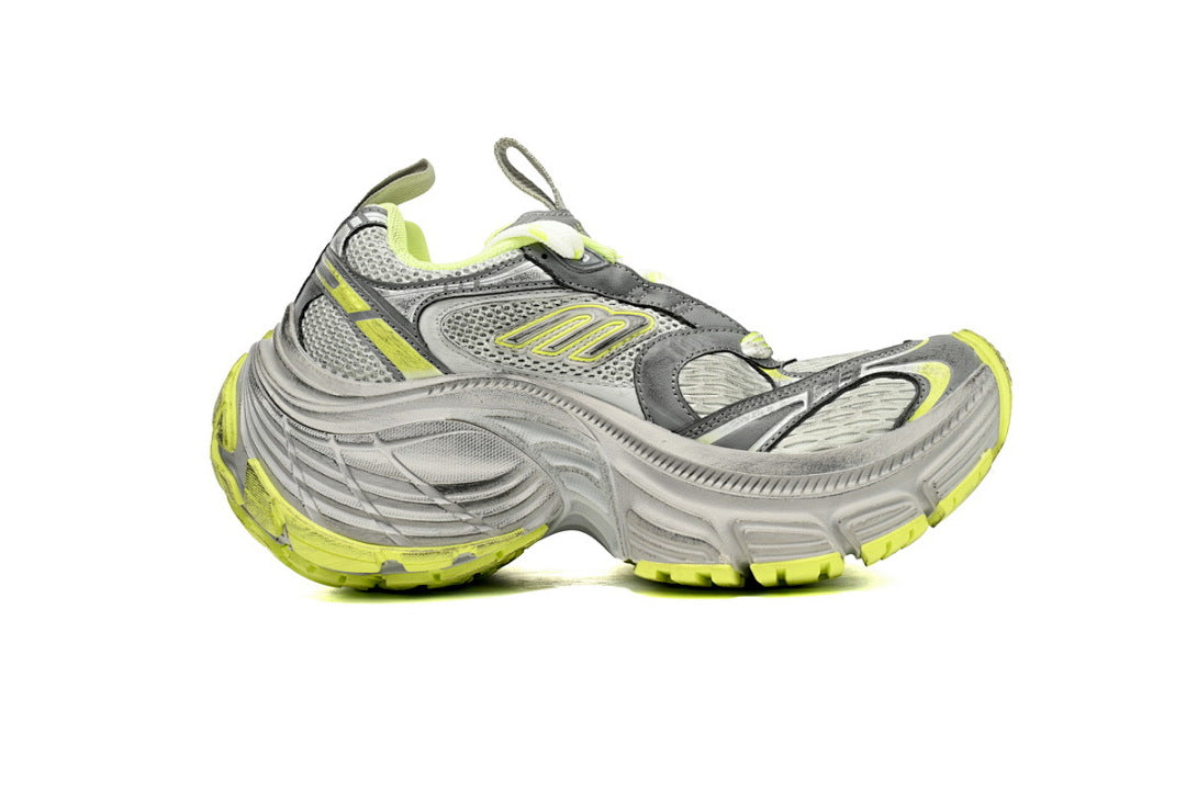 Balenciaga 10XL Grey Lime Chunky Sneakers