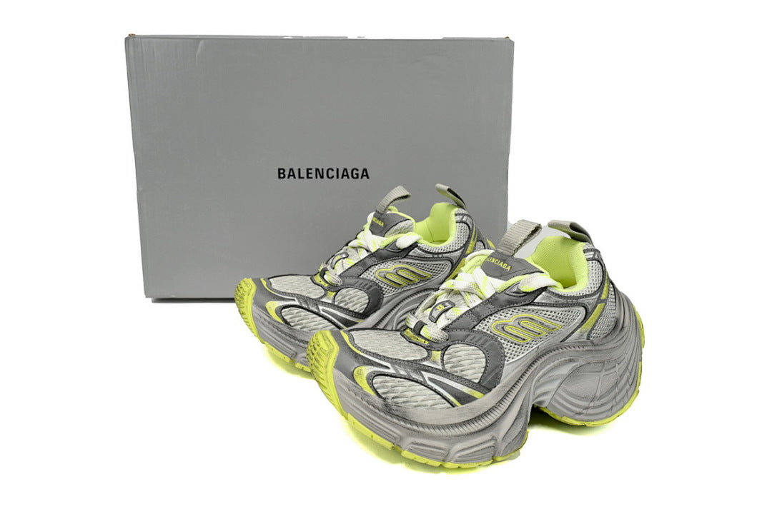 Balenciaga 10XL Grey Lime Chunky Sneakers
