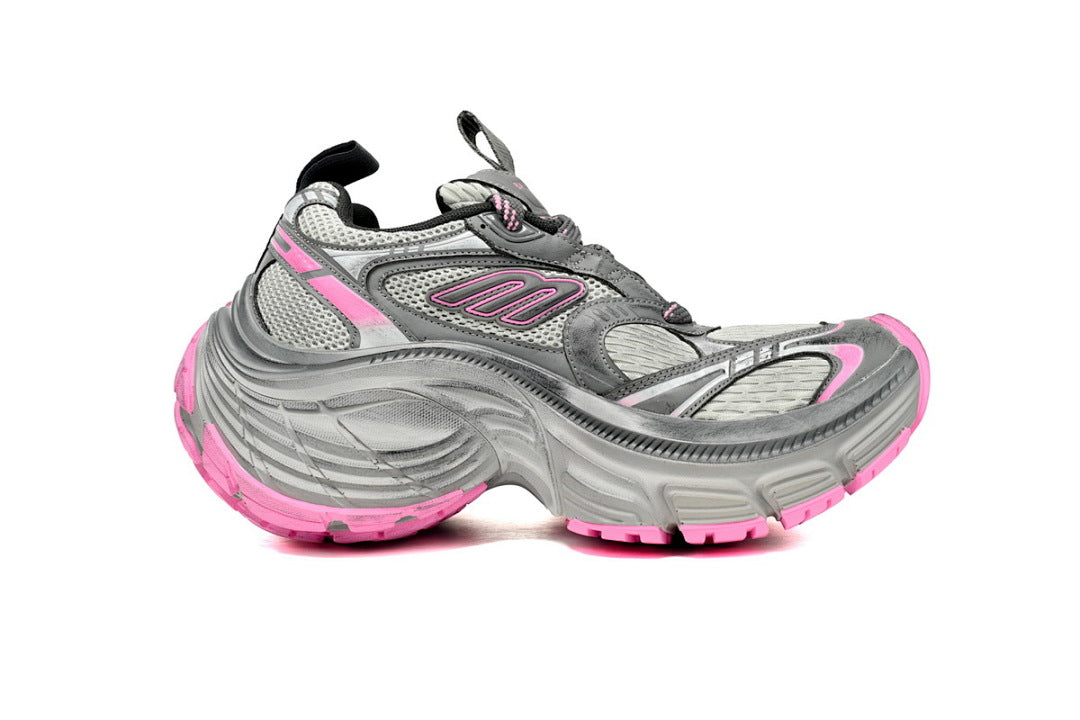 Balenciaga 10XL Grey Pink Chunky Sneakers